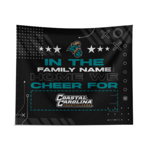 Pegasus Coastal Carolina Chanticleers 51" x 60" We Cheer For Personalized Wall Tapestry