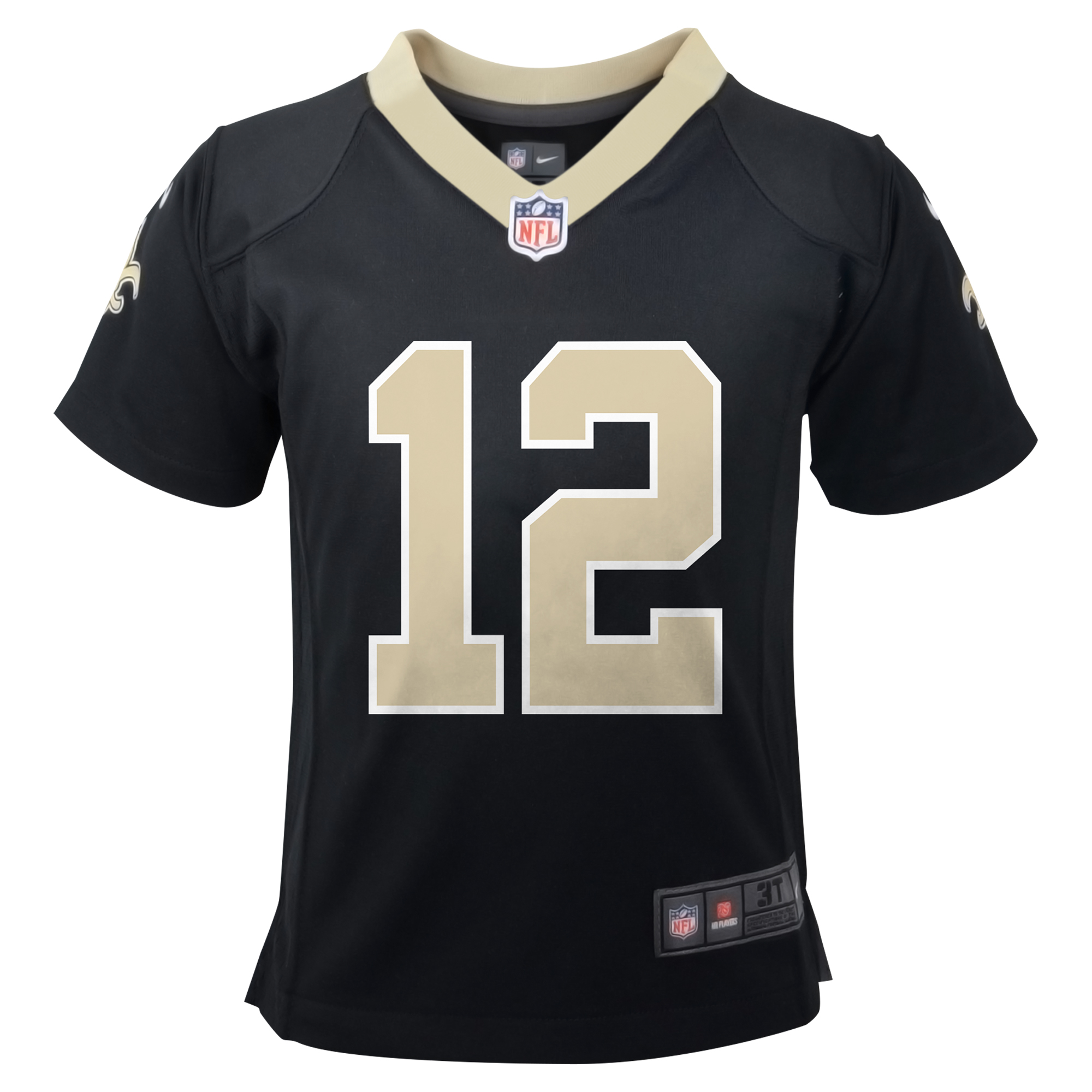 Infant Nike Chris Olave Black New Orleans Saints Team Player Game Jersey - Image 6