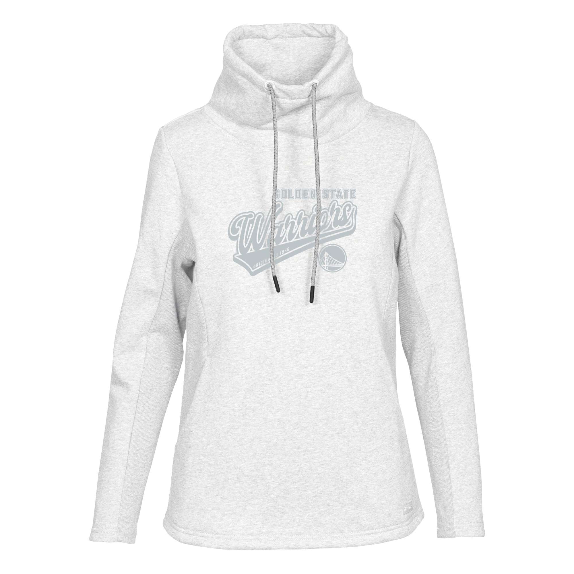 Women's Levelwear Cream Golden State Warriors Loop Sweep Pullover Sweatshirt
