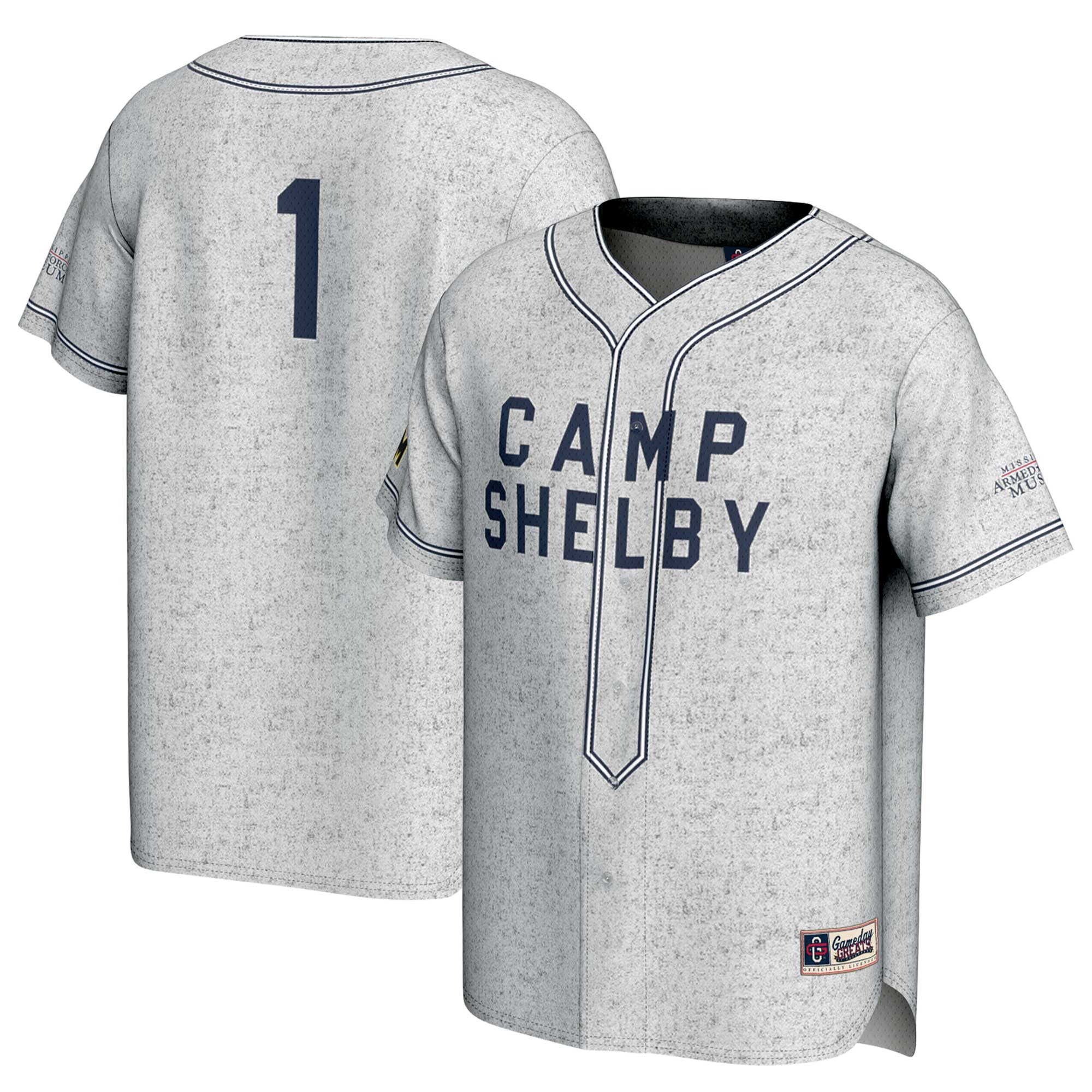 Youth GameDay Greats Gray Southern Miss Golden Eagles Camp Shelby Lightweight Baseball Fashion Jersey - Image 5