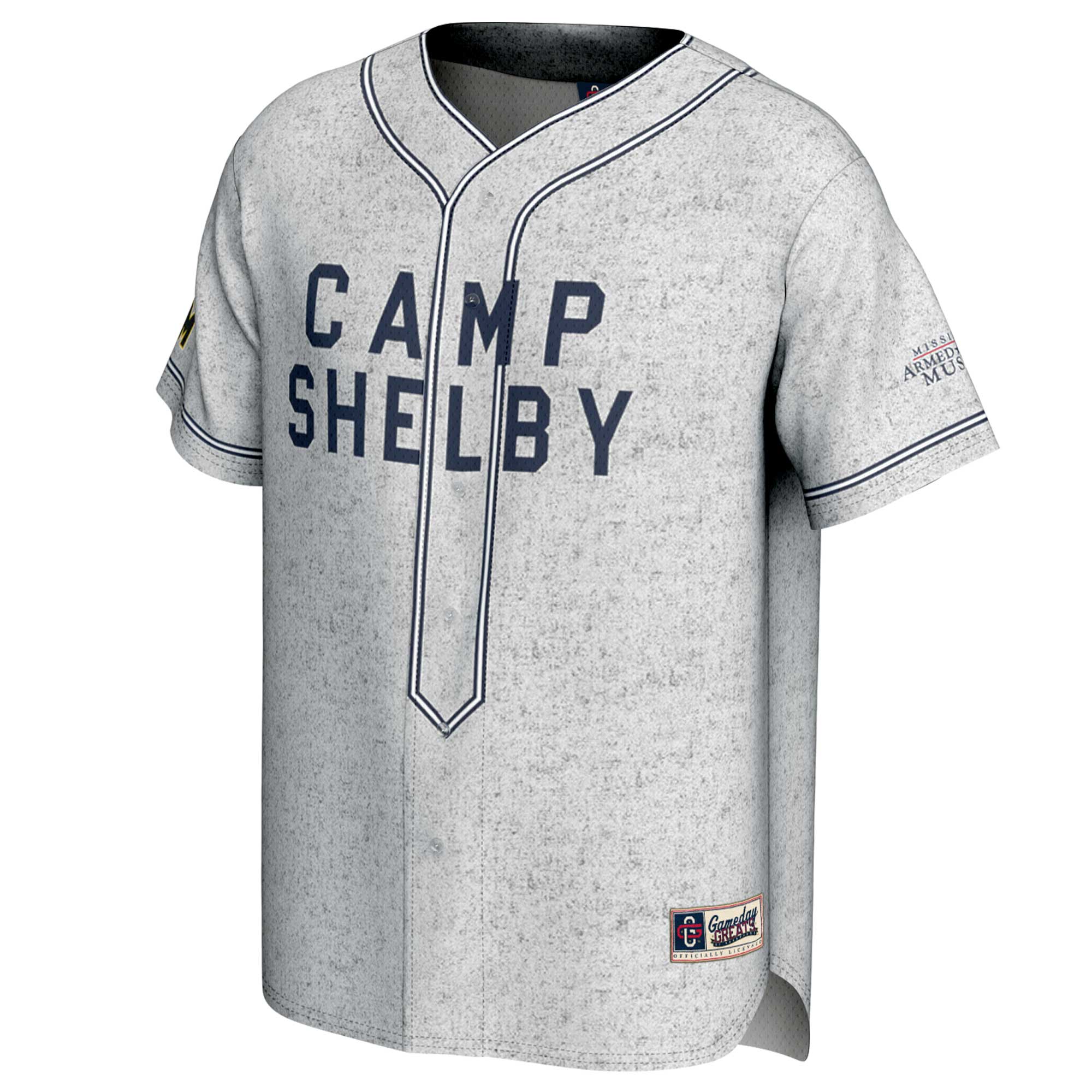 Youth GameDay Greats Gray Southern Miss Golden Eagles Camp Shelby Lightweight Baseball Fashion Jersey - Image 6