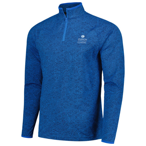 Men's Under Armour Blue The Zurich Classic Shellrix Print Raglan Quarter-Zip Top - Image 12