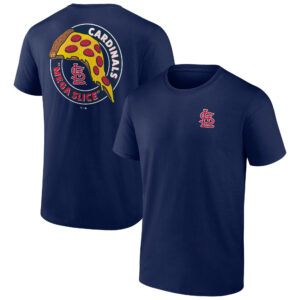 Men's  Navy St. Louis Cardinals Mega Slice T-Shirt