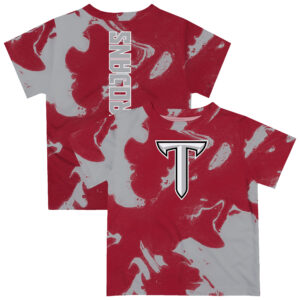 Infant Vive La Fete Cardinal/Gray Troy University Trojans Marble Print T-Shirt