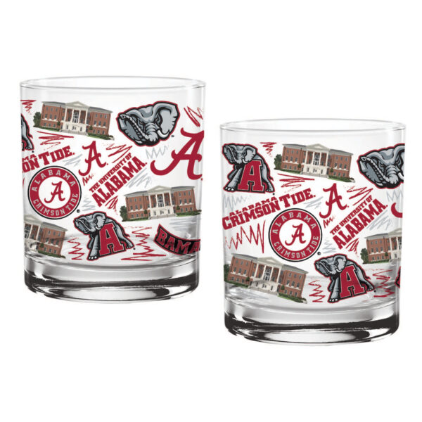 Alabama Crimson Tide 14oz. Local Glass Two-Pack