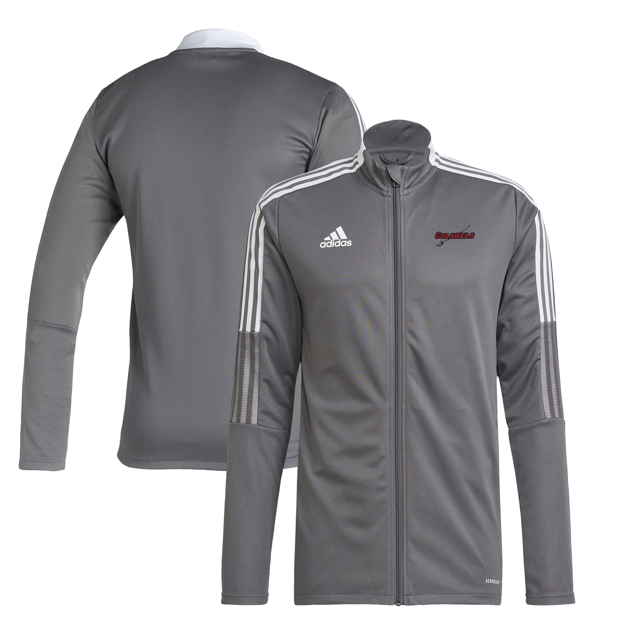 Men's adidas Gray Nicholls State Colonels Tiro 21 AEROREADY Full-Zip Track Jacket - Image 7