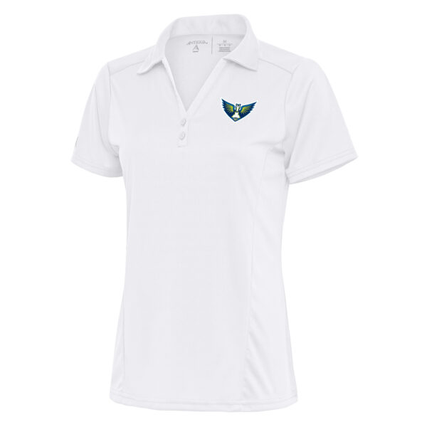 Women's Antigua White Dallas Wings Tribute Polo