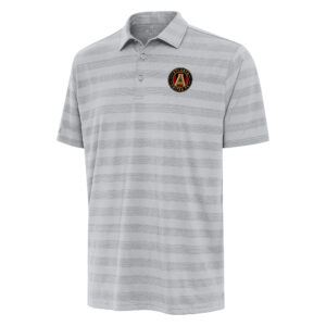 Men's Antigua Gray Atlanta United FC Big & Tall Tunnel Polo
