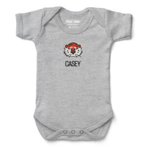 Newborn & Infant Chad & Jake  Gray Auburn Tigers Personalized Team Logo Bodysuit