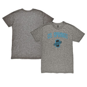Men's 1863FC Gray Colorado Springs Switchbacks FC Wordmark Vintage Tri-Blend T-Shirt