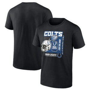 Men's Black Indianapolis Colts Bud Light T-Shirt