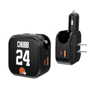 Keyscaper Nick Chubb Cleveland Browns Ready 2-in-1 USB Charger