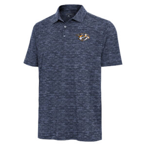 Men's Antigua  Heather Navy Nashville Predators Static Polo