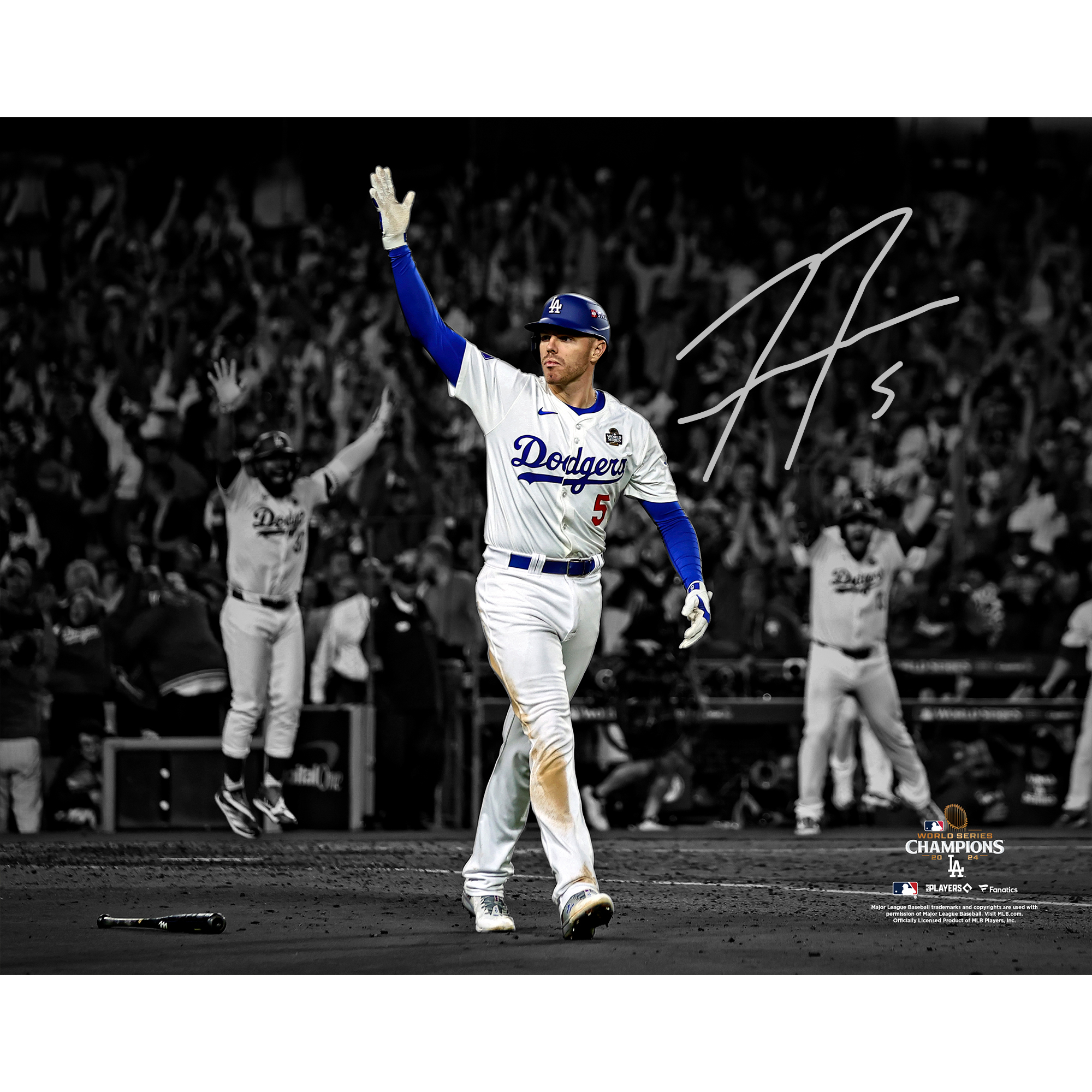 Freddie Freeman Los Angeles Dodgers Autographed 2024 World Series Champions 11" x 14" Photograph
