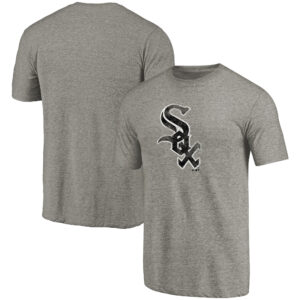 Men's Ash Chicago White Sox Distressed Team Tri-Blend T-Shirt