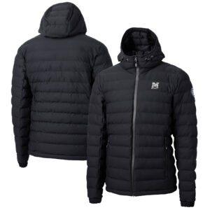 Men's Cutter & Buck  Black Morehouse Maroon Tigers Mission Ridge Repreve Eco Insulated Puffer Full-Zip Jacket