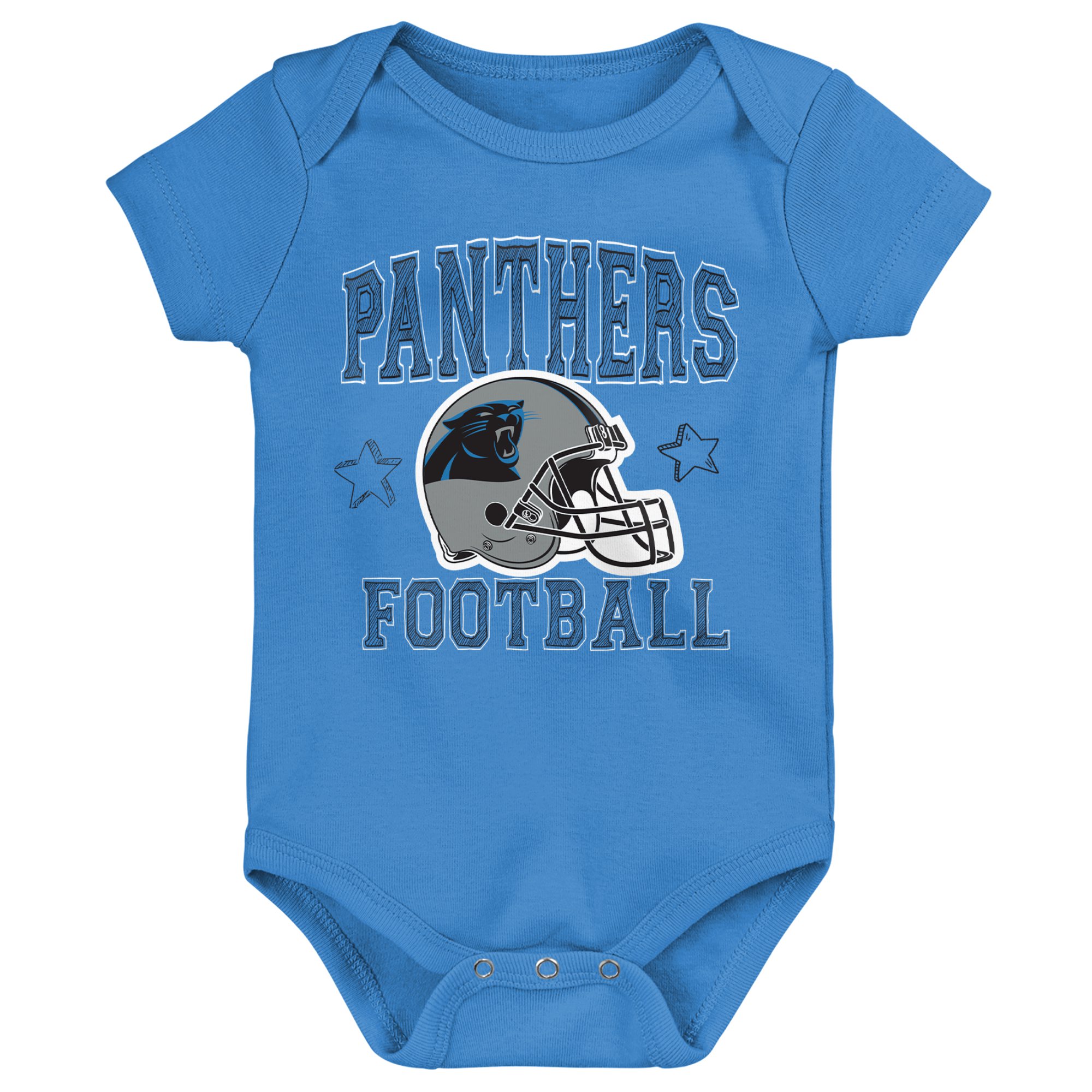 Infant Black/Blue/Gray Carolina Panthers Born to Be 3-Pack Bodysuit Set - Image 8