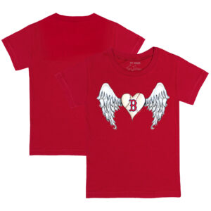 Toddler Tiny Turnip Red Boston Red Sox Angel Wings T-Shirt