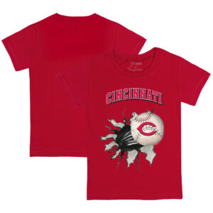 Toddler Tiny Turnip Red Cincinnati Reds Baseball Tear T-Shirt