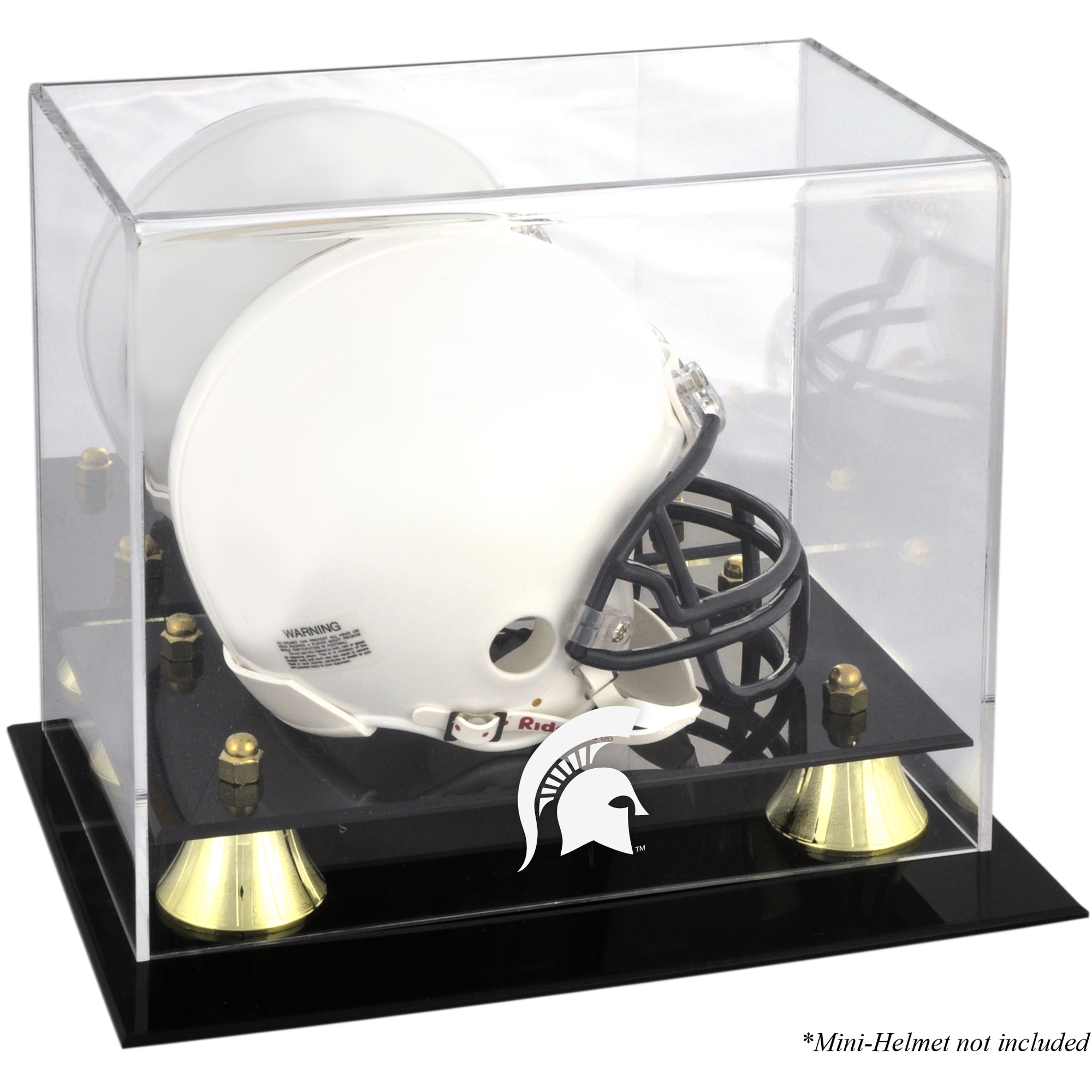 Michigan State Spartans Golden Classic Logo Mini Helmet Display Case