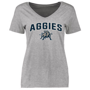 Women's Ash Utah State Aggies Proud Mascot T-Shirt