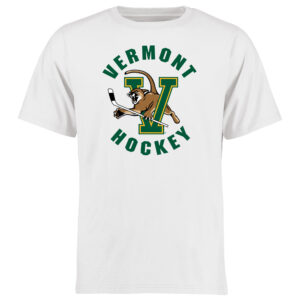 Men's White Vermont Catamounts Hockey East T-Shirt