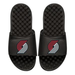 Youth ISlide Black Portland Trail Blazers Personalized Primary Slide Sandals
