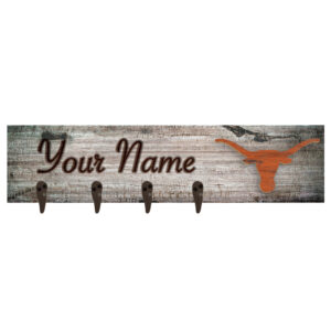 Texas Longhorns 24" x 6" Personalized Mounted Coat Hanger
