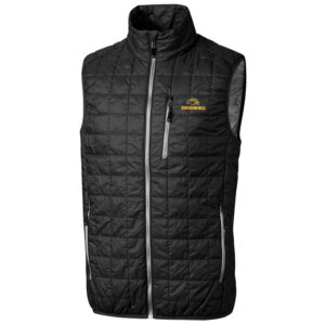Men's Cutter & Buck Black Southern Miss Golden Eagles Big & Tall Full-Zip Collegiate Rainier Vest
