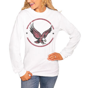 Women's White Boston College Eagles End Zone Long Sleeve T-Shirt