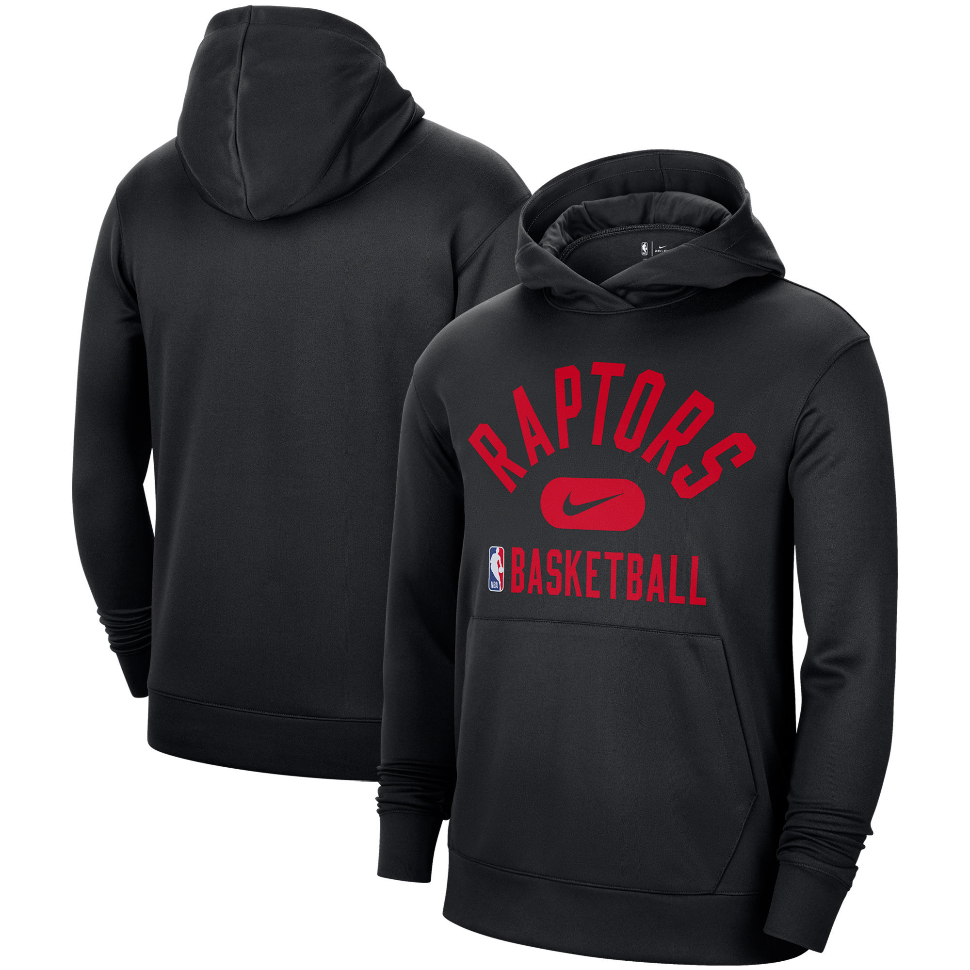 Men's Nike Black Toronto Raptors 2021-2022 Spotlight On Court Performance Practice Pullover Hoodie - Image 2