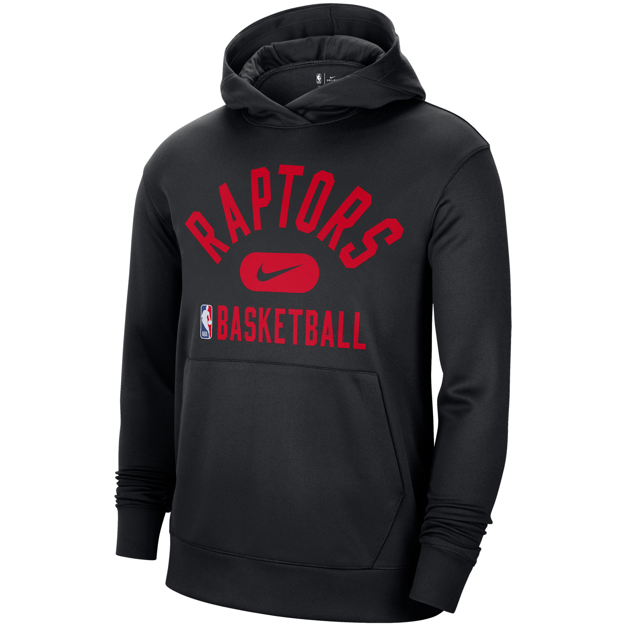Men's Nike Black Toronto Raptors 2021-2022 Spotlight On Court Performance Practice Pullover Hoodie - Image 6