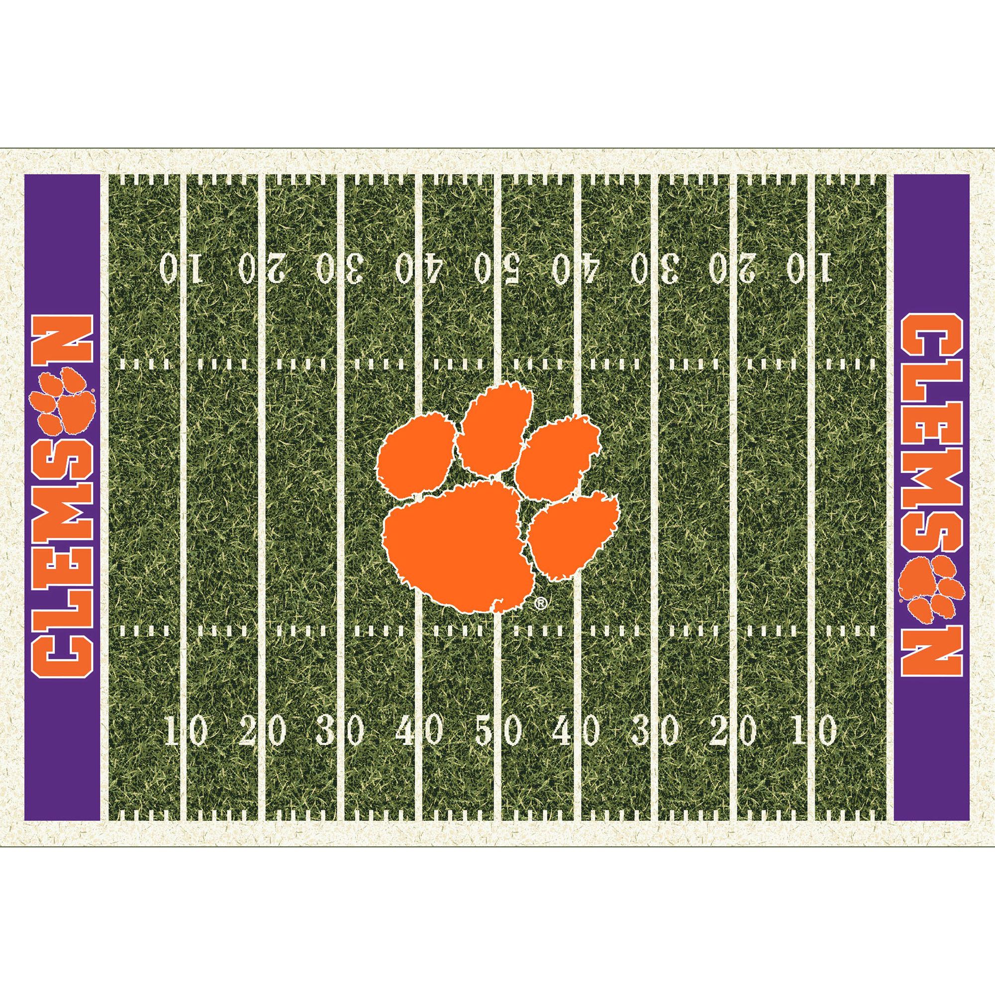 Imperial Clemson Tigers 5'4'' x 7'8'' Home Field Rug