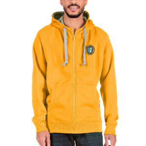 Men's Antigua Gold XULA Gold Victory Full-Zip Hoodie
