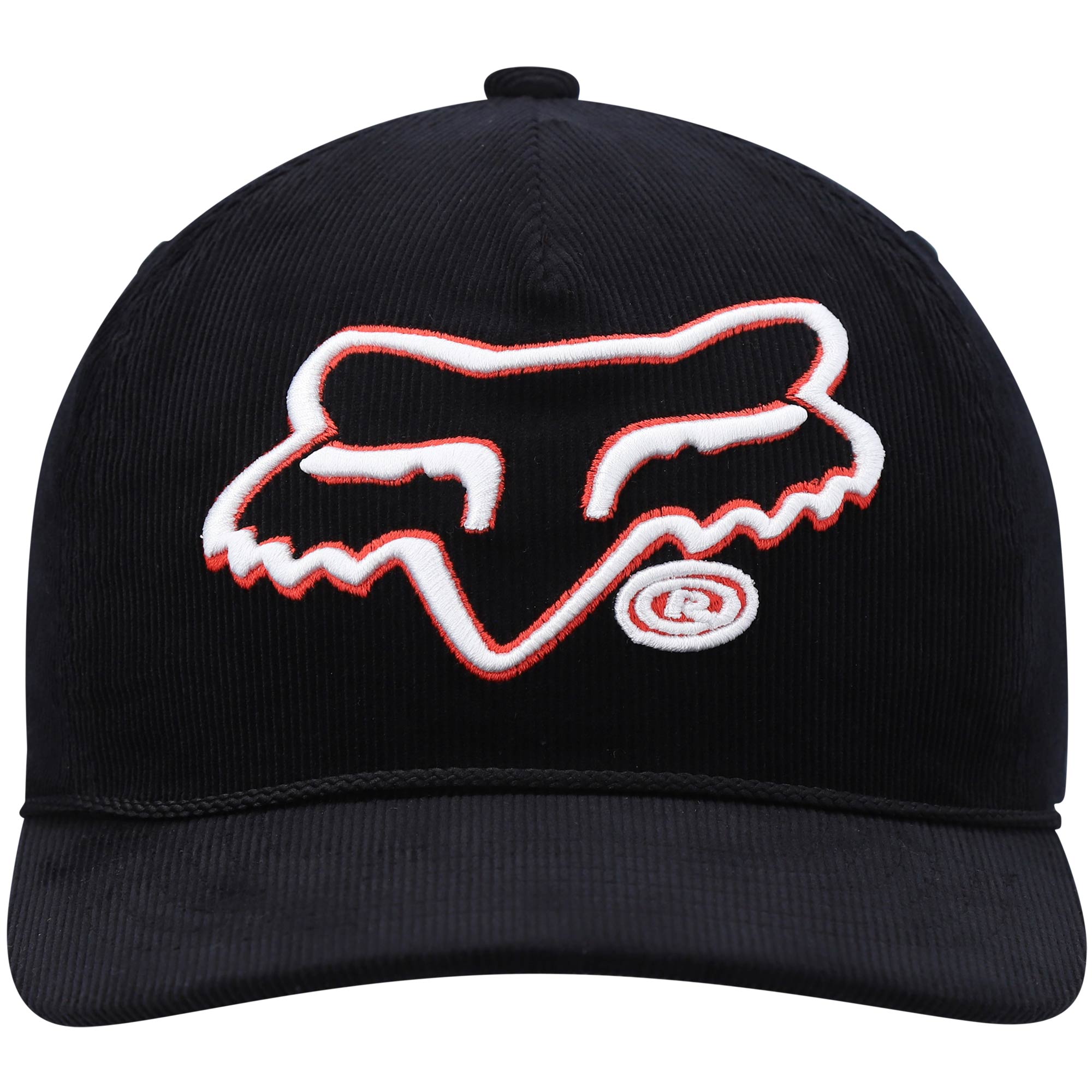 Men's Black Fox Racing Brushed Snapback Hat - Image 7