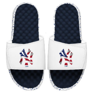 Men's ISlide White/Navy New York Yankees Americana Slide Sandals
