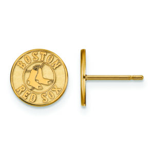 Women's Boston Red Sox 10k Yellow Gold Extra Small Post Earrings