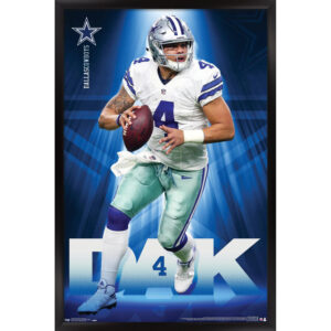 Dak Prescott Dallas Cowboys 24.25'' x 35'' Framed Players Only Poster