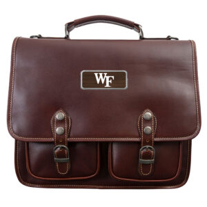 Brown Wake Forest Demon Deacons Logo Plate Sabino Canyon Briefcase
