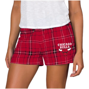 Women's Concepts Sport Red Chicago Bulls Ultimate Flannel Shorts