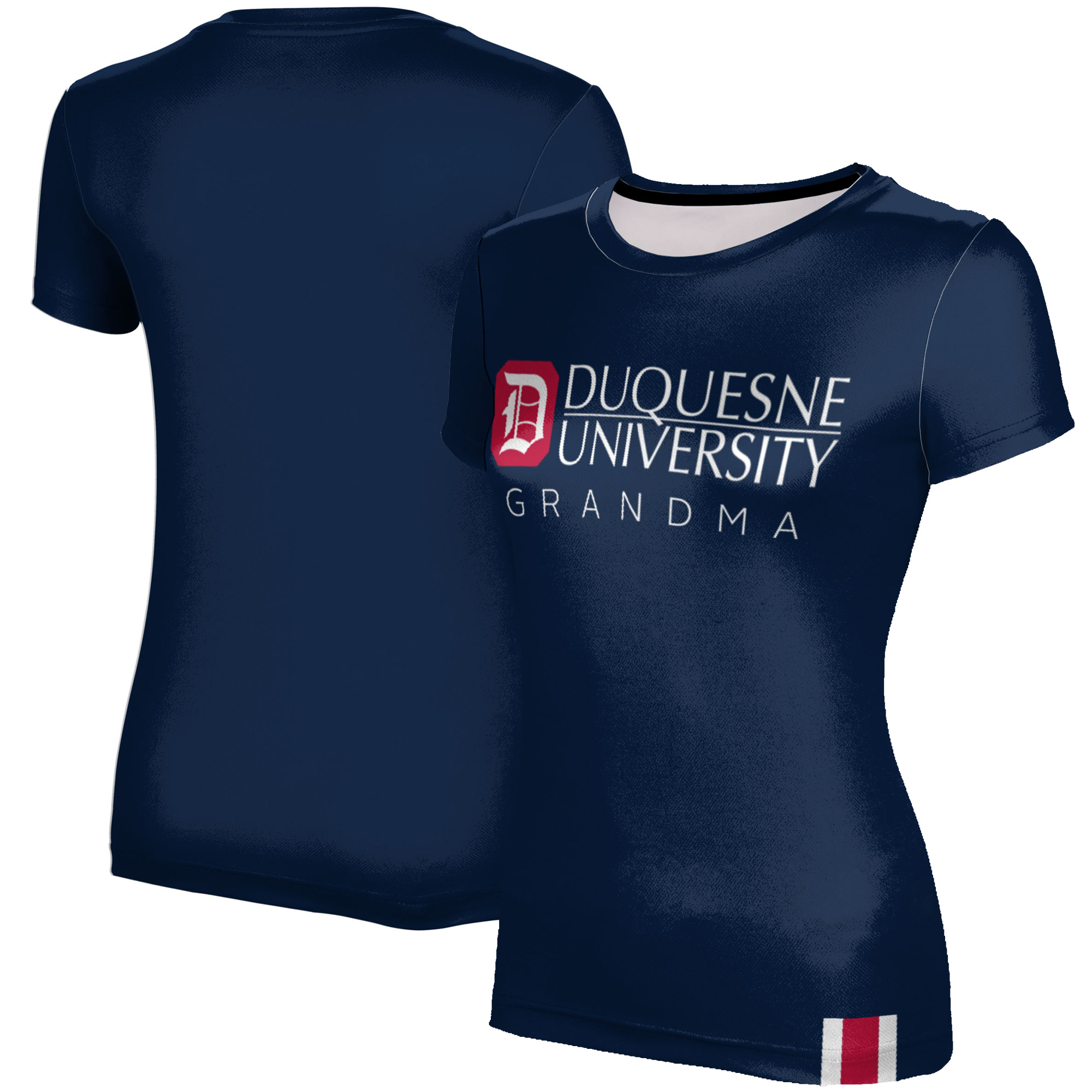 Women's Navy Duquesne Dukes Grandma T-Shirt - Image 2