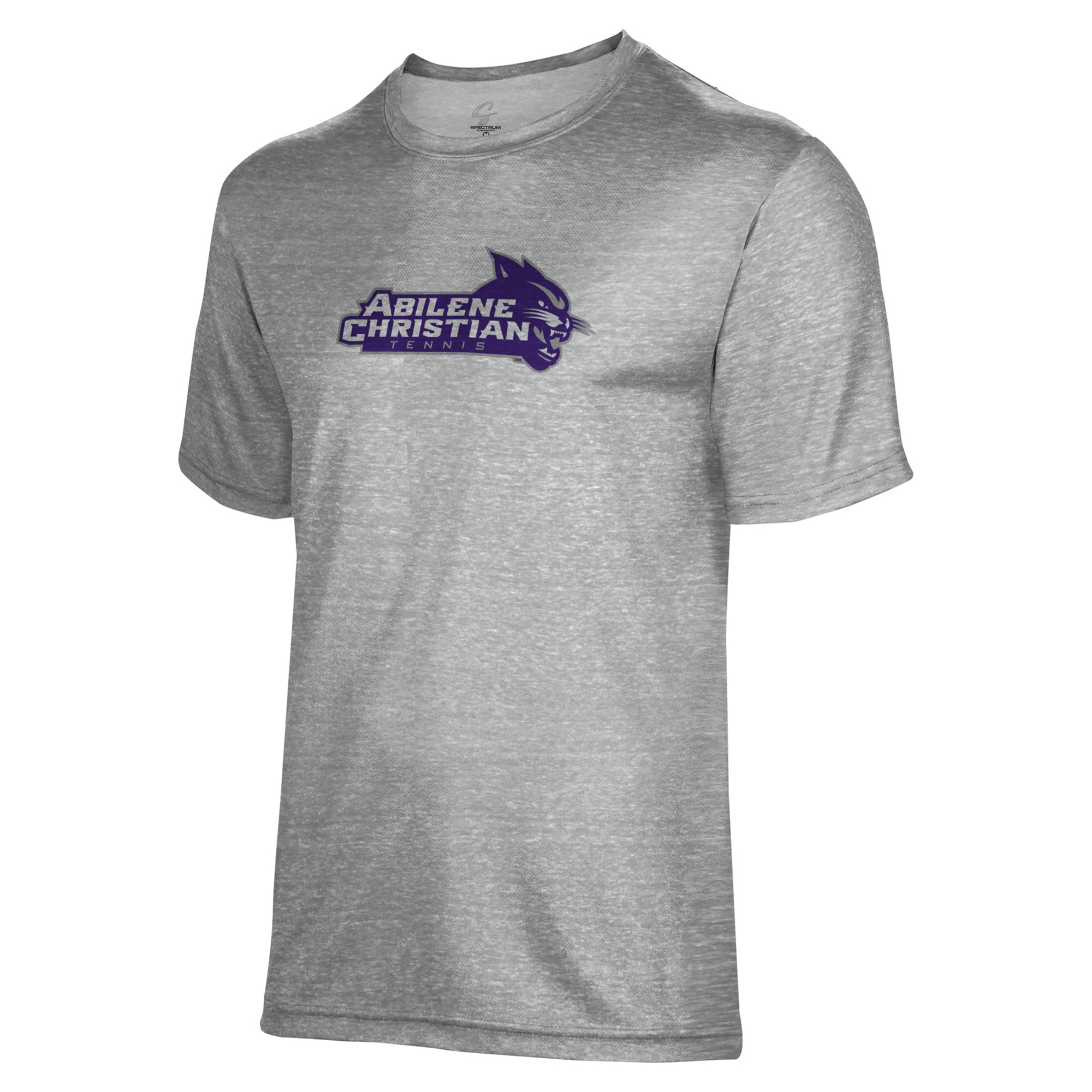 Men's Gray Abilene Christian University Wildcats Tennis Name Drop T-Shirt - Image 6