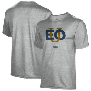 Men's Gray Eastern Oregon Mountaineers Dad Name Drop T-Shirt
