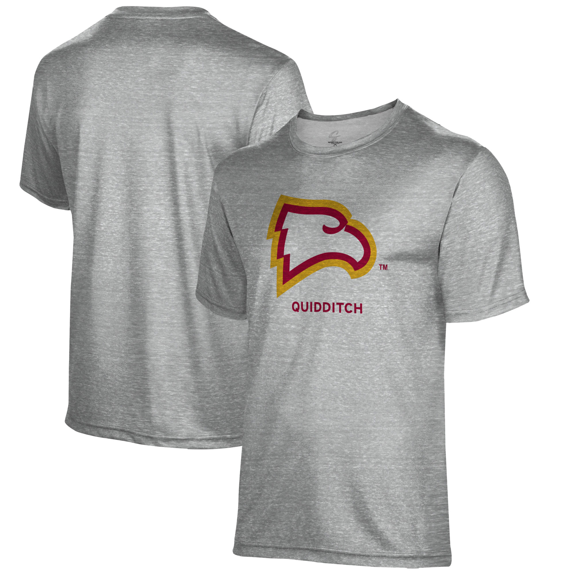 Men's Gray Winthrop Eagles Quidditch Name Drop T-Shirt