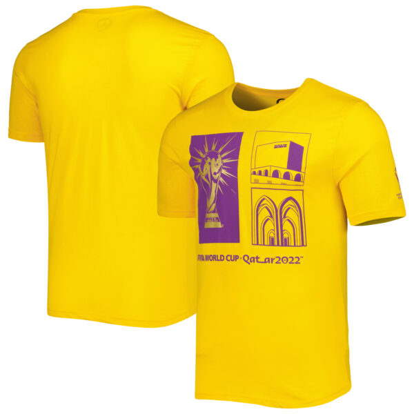 Men's Yellow FIFA World Cup Qatar 2022 Around The World T-Shirt