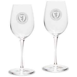 St. Olaf Oles 12oz. 2-Piece Luigi Bormioli Titanium White Wine Glass Set