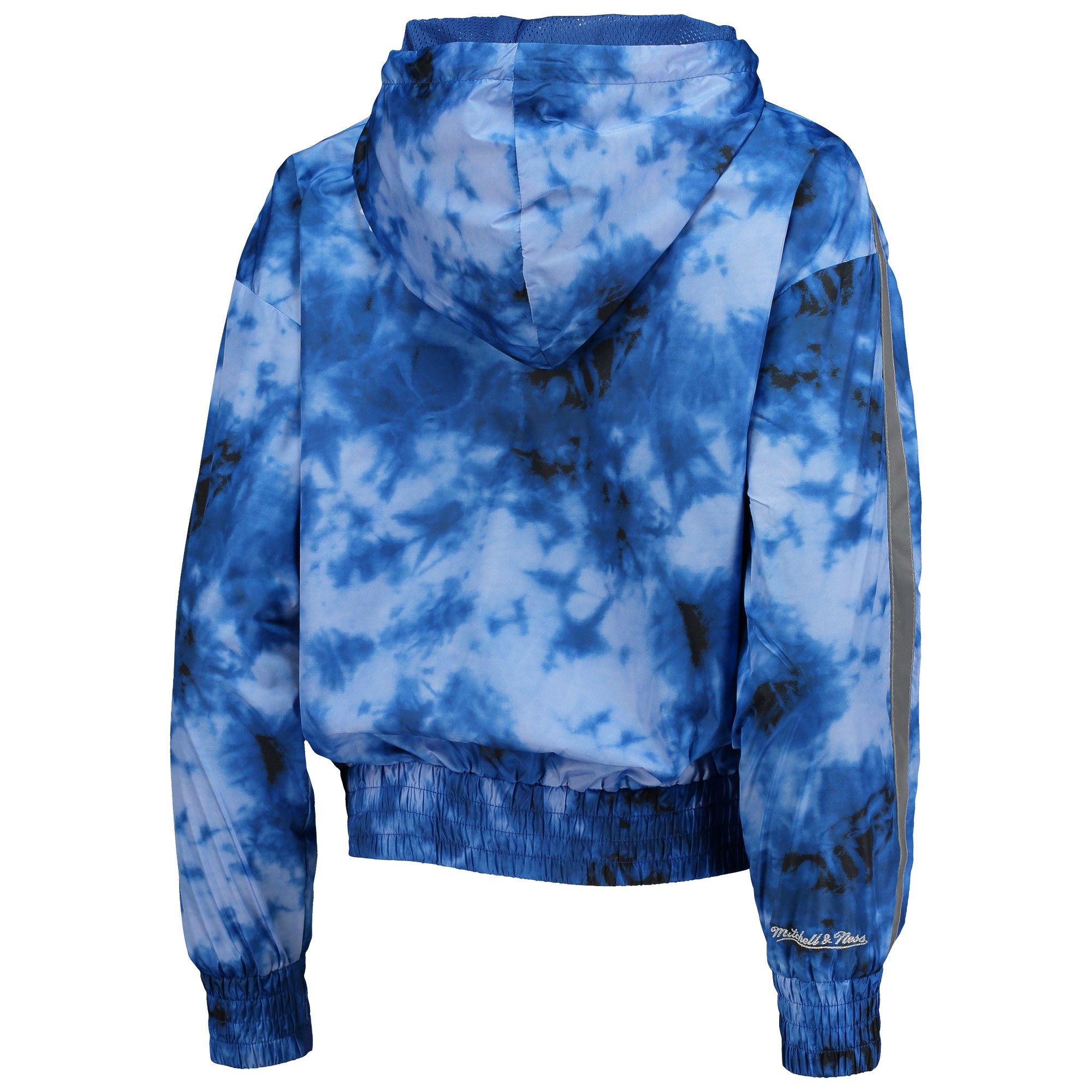 Women's Mitchell & Ness Navy Dallas Cowboys Galaxy Full-Zip Windbreaker Hoodie Jacket - Image 9