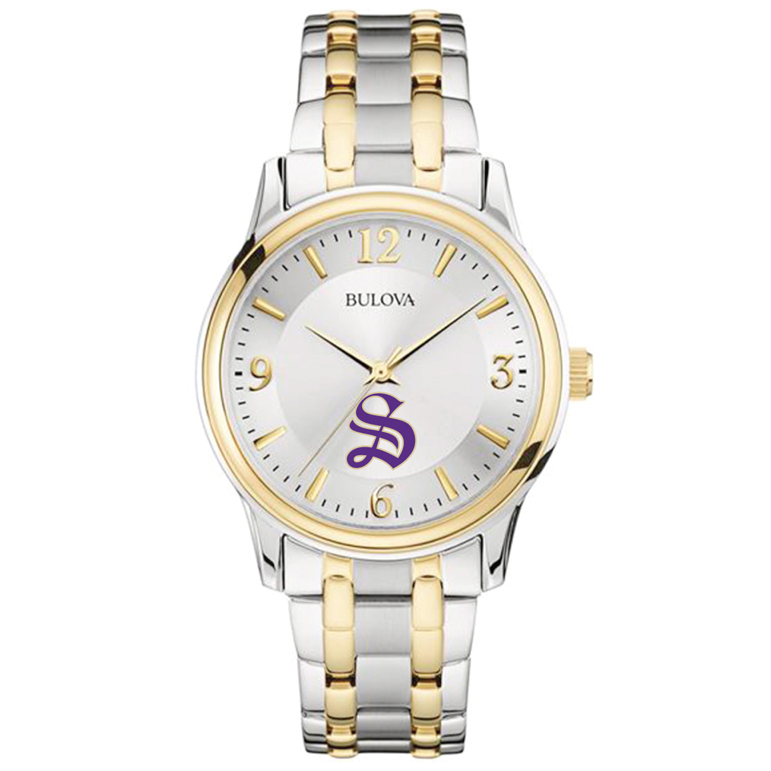 Bulova Silver University of the South Tigers Classic Two-Tone Round Watch