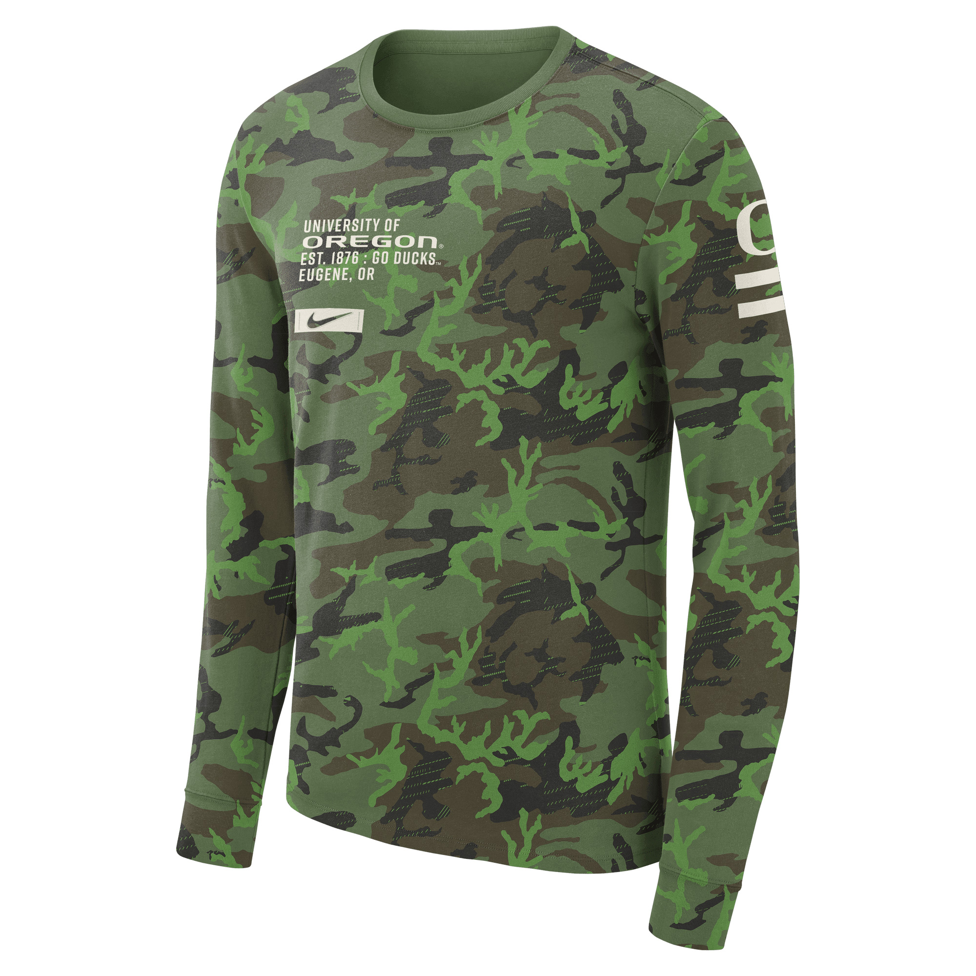 Men's Nike Camo Oregon Ducks Military Long Sleeve T-Shirt - Image 6