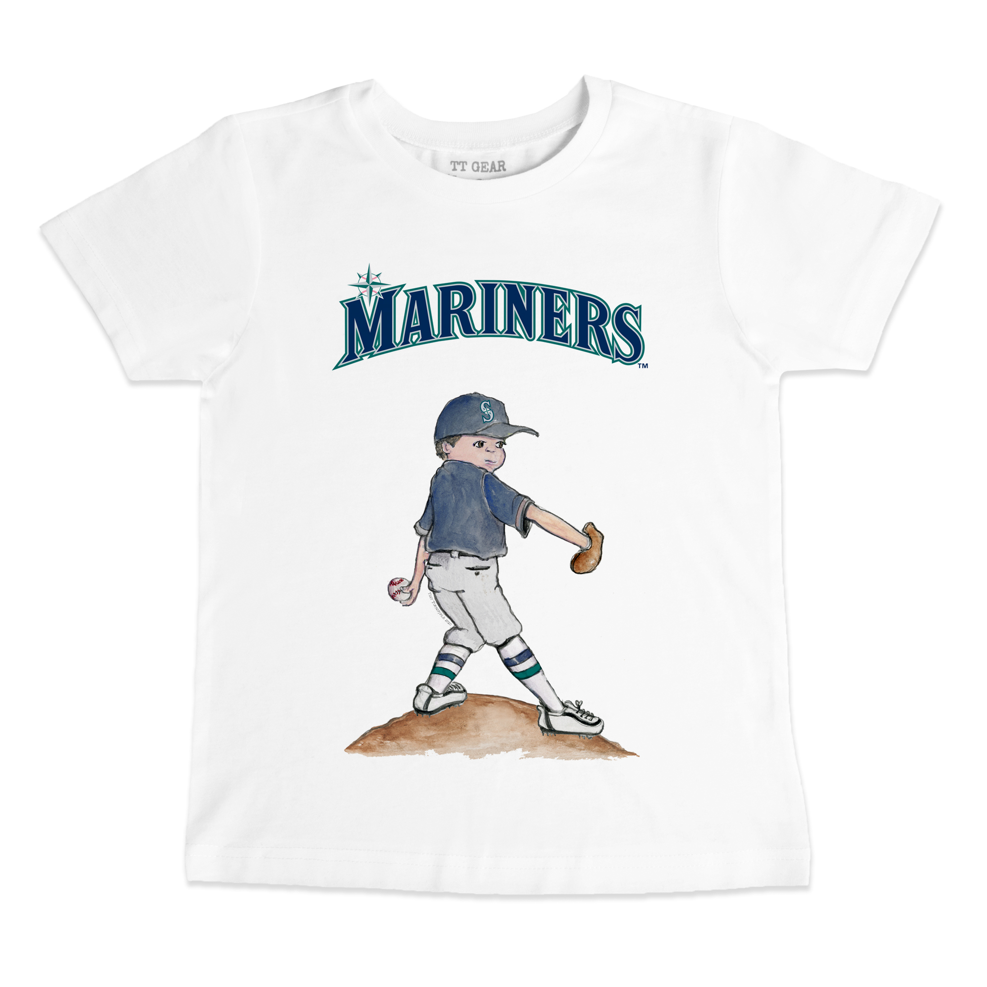 Youth Tiny Turnip White Seattle Mariners Clemente T-Shirt